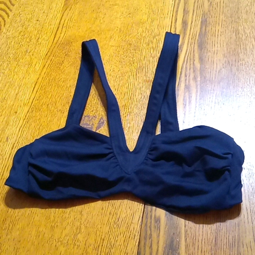 Andie Womens Bikini Top Small BLACK MONACO Swim Vacation Summer Cruise Pool NEW
